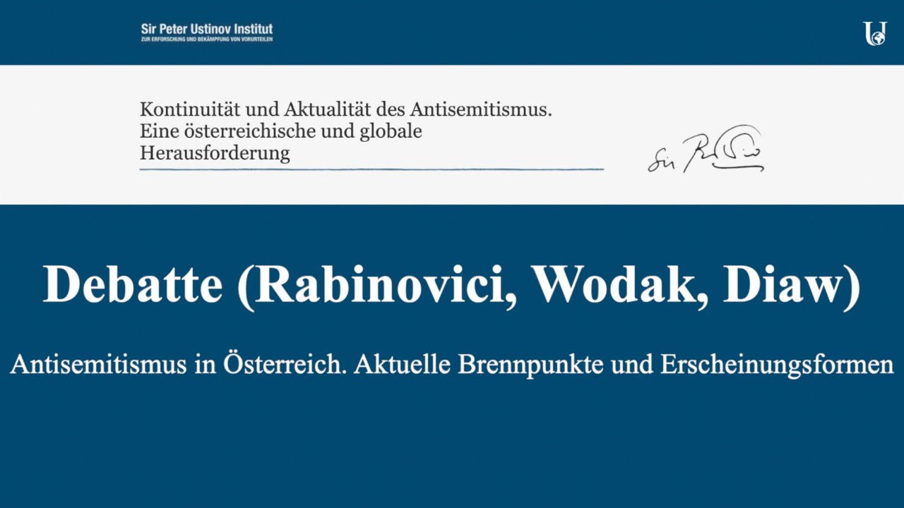 Debatte: Antisemitismus in Österreich – aktuelle Brennpunkte und Erscheinungsformen